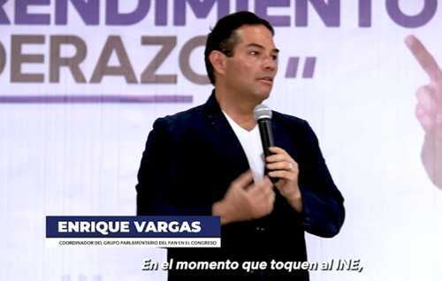 Video: Llama Enrique Vargas del Villar a salir mañana a defender al INE